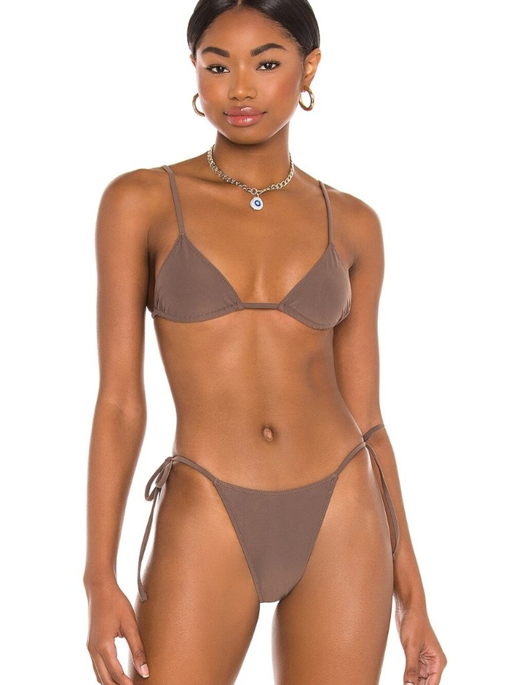 Tropic of C Equator Top & Praia Bottom Bikini Set Driftwood Size S